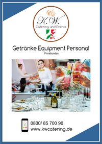 Getränke Equipment Personal Prospekt Privatkunden K.W. Catering & Events Dortmund